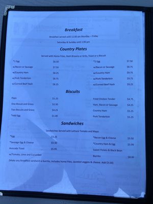 Menu photo 4 Marshall's Main Street Cafe Marshall, NC Menu photo 4 Marshall's Main Street Cafe Marshall, NC