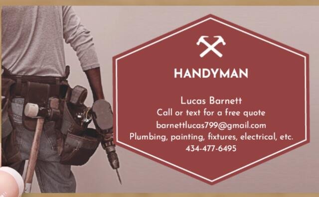 Slide of Lucas Barnett Handyman