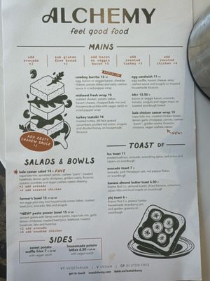 Menu photo 2 Alchemy Kitchen Columbus, OH Menu photo 2 Alchemy Kitchen Columbus, OH