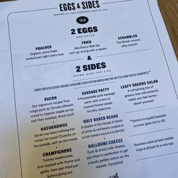 Holybelly - Menu - Breakfast & Brunch Near Me - Paris, 75