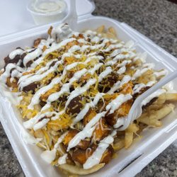 Family Burger Drive Thru - Buffalo Chicken Fries!