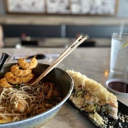 Tamashi Ramen Sushi - Ramen and crunch roll