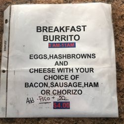 Garcia's Tacos - Breakfast Menu 8am-11pm