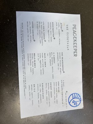Menu photo 1 Peacekeeper San Francisco, CA Menu photo 1 Peacekeeper San Francisco, CA