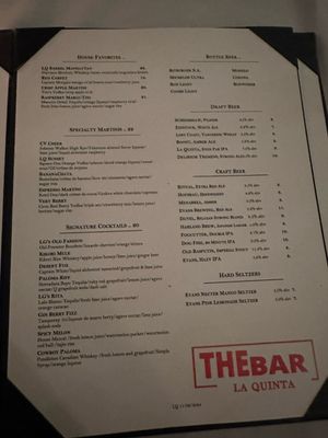Menu photo 3 LG's Prime Steakhouse La Quinta, CA