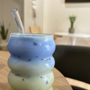 Zodiac Coffee Shop - Spirulina iced matcha - Desserts Near Me - Elmhurst, Illinois Zodiac Coffee Shop - Spirulina iced matcha - Desserts Near Me - Elmhurst, Illinois