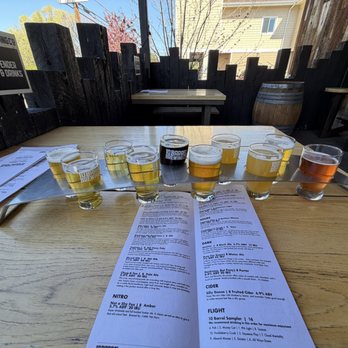 10 Barrel Brewing - West Side Bend - 10 taster glasses for the sampler - Brewpubs Near Me - Bend, Oregon