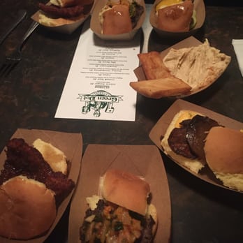 Green Dot Stables - Slider Roundup! And the hummus comes with fried pita - yum!! - Bars Near Me - Detroit, Michigan Green Dot Stables - Slider Roundup! And the hummus comes with fried pita - yum!! - Bars Near Me - Detroit, Michigan