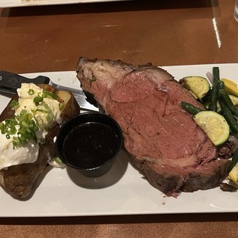 Jake's Steakhouse - Delicious prime rib, baked potato with the works and a delicious vegetable medley. And they make a very nice Old Fashion! - Steakhouses Near Me - Tehachapi, California