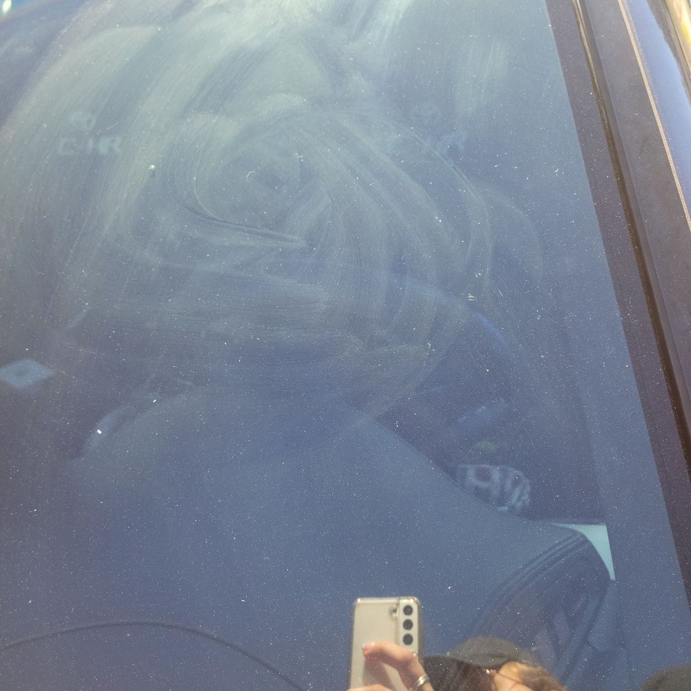 Absolute Auto Glass - You can see the little hole where it was hit. Super tiny. - Auto Glass Services Near Me - Sacramento, California
