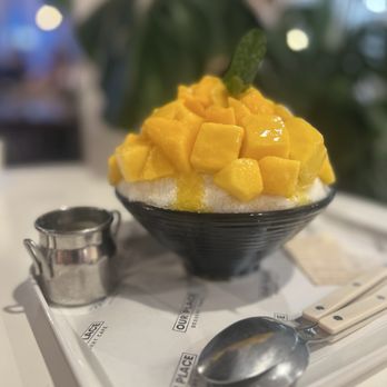 Our Place Dessert Cafe - Mango Bingsu - Cafes Near Me - Edmonds, Washington