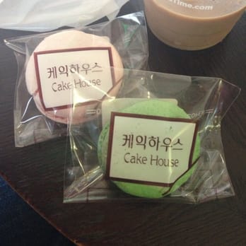 Cake House - Pistachio and strawberry macaroon 1.50 each - Bakeries Near Me - Los Angeles, California Cake House - Pistachio and strawberry macaroon 1.50 each - Bakeries Near Me - Los Angeles, California