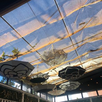 26 Beach Restaurant - ceiling detail on the patio - New American Near Me - Venice, California
