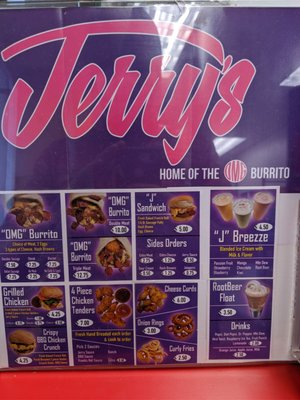 Menu photo 1 Jerry's Anchorage, AK