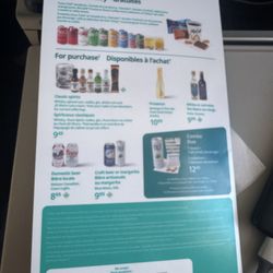 WestJet - Inflight Menu