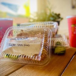 Salad and Go - Protein Boxes, Strawberry Lemonade and a sweet message from one of their awesome staff members :)