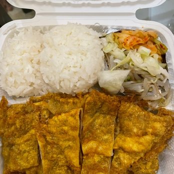 Soon's Kal Bi BBQ - Meat Jhun plate! - Korean Near Me - Honolulu, Hawaii