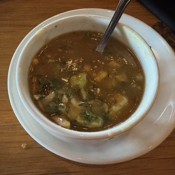 BJ's Restaurant & Brewhouse - Allegedly this is suppose to be chicken tortilla soup. Where did they get the water from? The Dead Sea? Superrrrr salty and gross. - New American Near Me - Valley Stream, New York