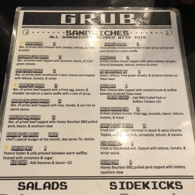 Menu photo 8 Recbar Louisville, KY