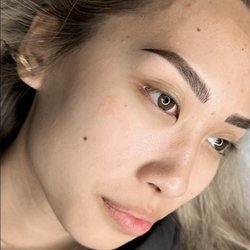 Anh Le Permanent Make-up - Combo of nano stroke and ombre shading eyebrows :714-333-8103 !!!