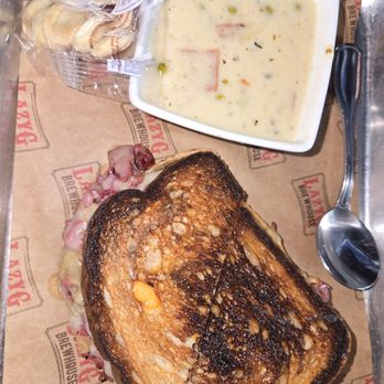LazyG Brewhouse - Reuben sandwich and split pea soup, (as an upgraded side). - Brewpubs Near Me - Prescott, Arizona