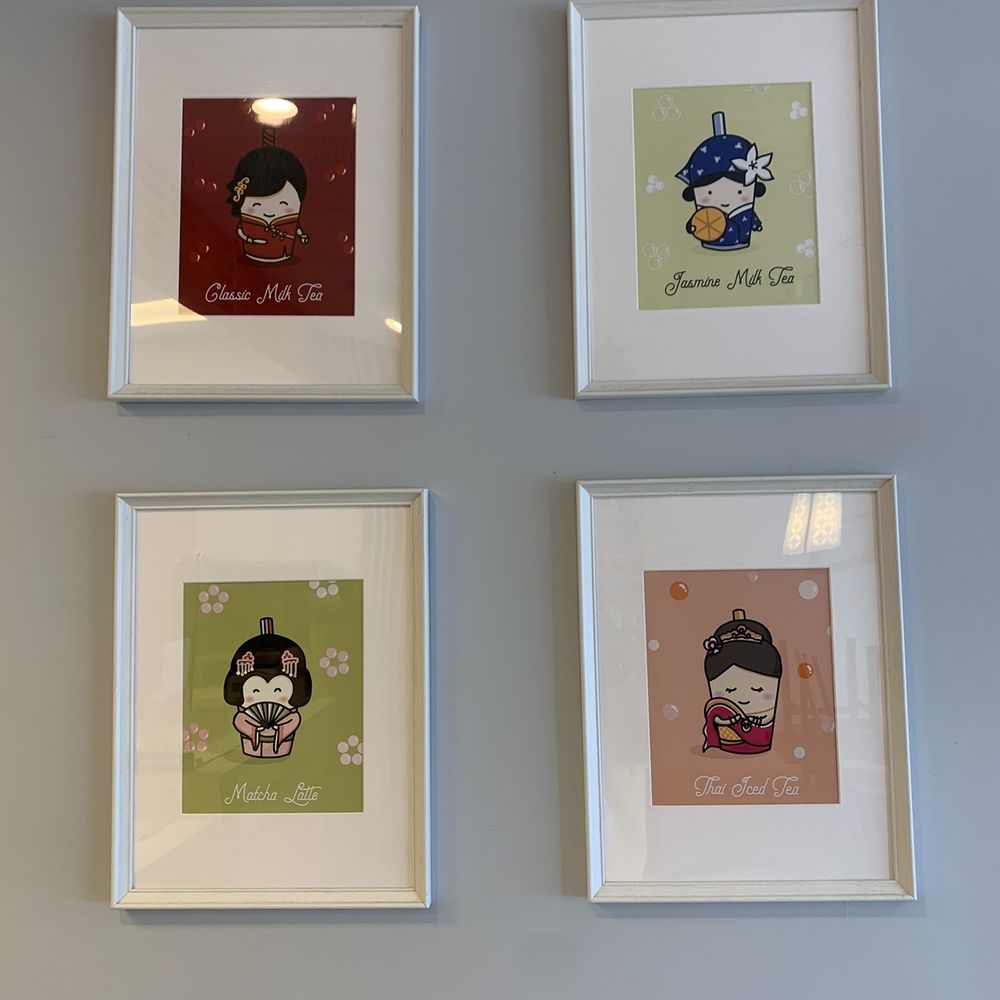 OhLa Tea - Adorable wall art. - Bubble Tea Near Me - Miami, Florida