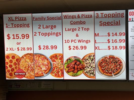 Menu photo 1 Giant Pizza Sacramento, CA Menu photo 1 Giant Pizza Sacramento, CA