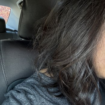 BUBBLES Salons - "Deluxe-styled" hair = instead of a blowout, the stylist used a straightener. - Hair Stylists Near Me - Leesburg, Virginia