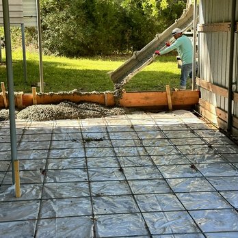 A+ Concrete Construction - Pouring the side area and back curbing. - Masonry/Concrete Near Me
