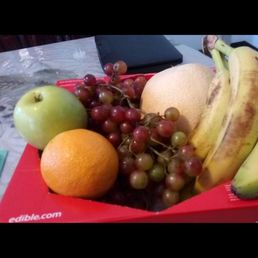 This was $35, not happy with how the bananas or grapes look This was $35, not happy with how the bananas or grapes look