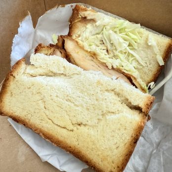 Ichiban Sando - Chicken Katsu Sando. Bread was super dry, stale and broke easily. - Bubble Tea Near Me - National City, California