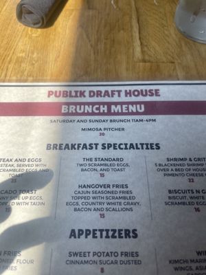 Menu photo 6 Publik Draft House Atlanta, GA
