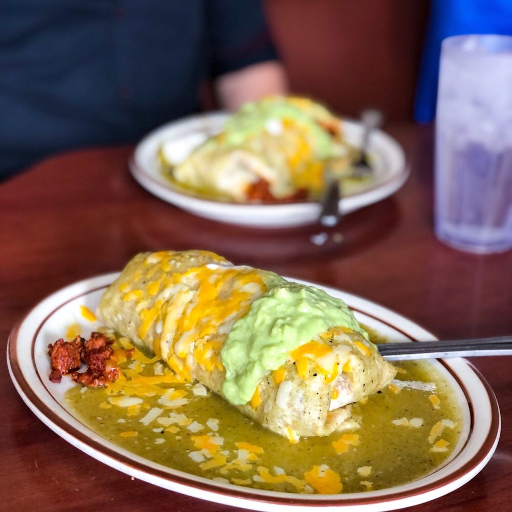 Mi Zacatecas - Pastor Super Deluxe Wet Burrito with Salsa Verde - Mexican Near Me - Hawthorne, California Mi Zacatecas - Pastor Super Deluxe Wet Burrito with Salsa Verde - Mexican Near Me - Hawthorne, California