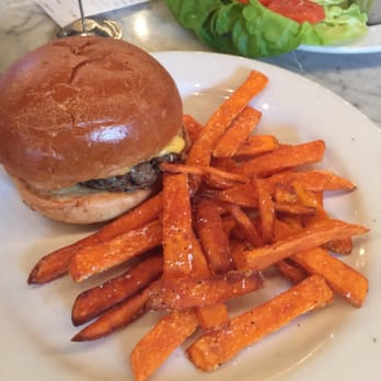 Adair Kitchen - Kids burger (so big!) with sweet potato fries (so good!) - New American Near Me - Houston, Texas Adair Kitchen - Kids burger (so big!) with sweet potato fries (so good!) - New American Near Me - Houston, Texas