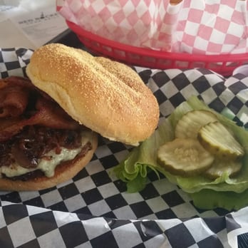 Rockit Char Grill - My Blue Rocket burger. - Burgers Near Me - Hayward, California