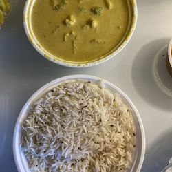 Vegetable korma rice bowl