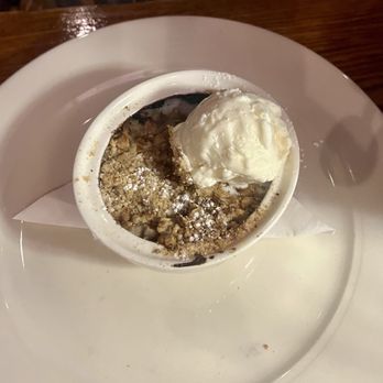 David's Restaurant - Maine Blueberry Crisp - New American Near Me - Portland, Maine