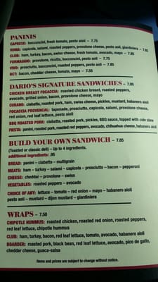 Menu photo 5 Dario's Palatine, IL