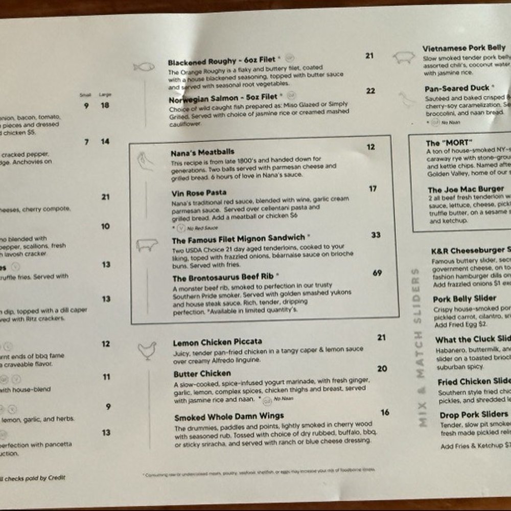 Kitchen and Rail - Menu - Bars Near Me - Eagan, Minnesota Kitchen and Rail - Menu - Bars Near Me - Eagan, Minnesota