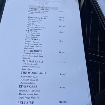 Provaré - Amazing Drink Menu - Seafood Near Me - Houston, Texas Provaré - Amazing Drink Menu - Seafood Near Me - Houston, Texas