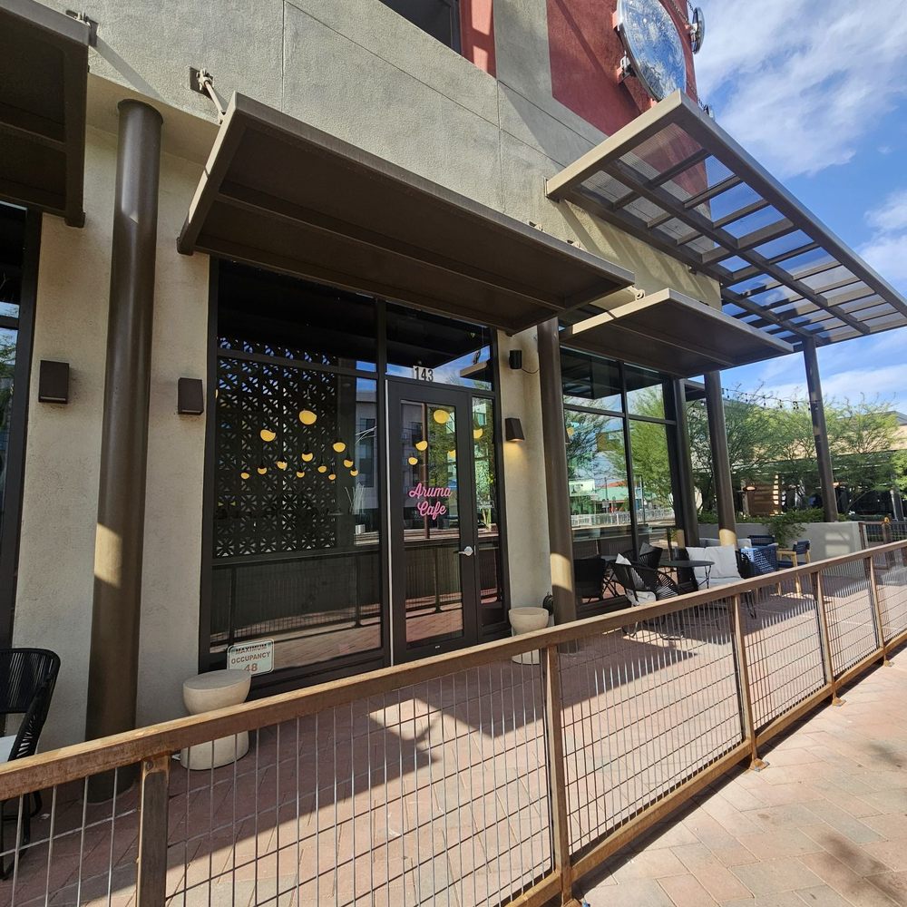 Aruma Cafe - Outside seating - Desserts Near Me - Tempe, Arizona