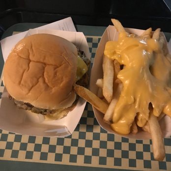 Harlem Shake - Veggie burger. Cheese fries - American Near Me - New York, New York Harlem Shake - Veggie burger. Cheese fries - American Near Me - New York, New York