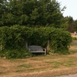 Ottawa Public Library - How's this for an inviting little spot to sit and read, or observe the scenery? It's just outside the Carp library.