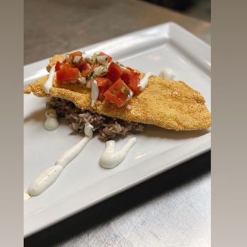 Bad Apple's Bistro - Cornmeal Fried Bass - New American Near Me - Spencerport, New York Bad Apple's Bistro - Cornmeal Fried Bass - New American Near Me - Spencerport, New York