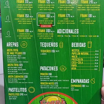 Frank Cachapas - Menu - Food Trucks Near Me - Doral, Florida