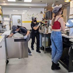 Moge Tee - Raleigh - Inside. Open tea prep kitchen.