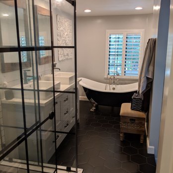 BD Construction - Master Bath. Brandon made sure we were happy with that clawfoot tub. - General Contractors Near Me