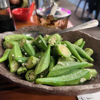 Dumpling Home - Okra with Garlic Sauce! - Dim Sum Near Me - San Francisco, California