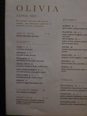 Menu photo 2 OLIVIA Tampa, FL