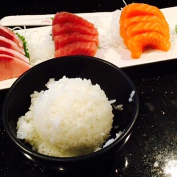 Arigato Sushi - Small sashimi plate with rice - Sushi Bars Near Me - Salinas, California